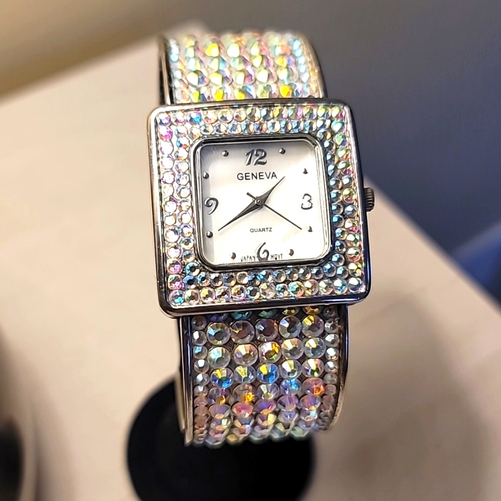 Geneva Rhinestone Watch